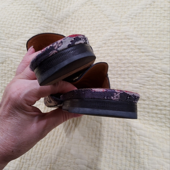 Gucci Multicolor Canvas Princetown Mules Size 39,5 - Picture 10 of 10